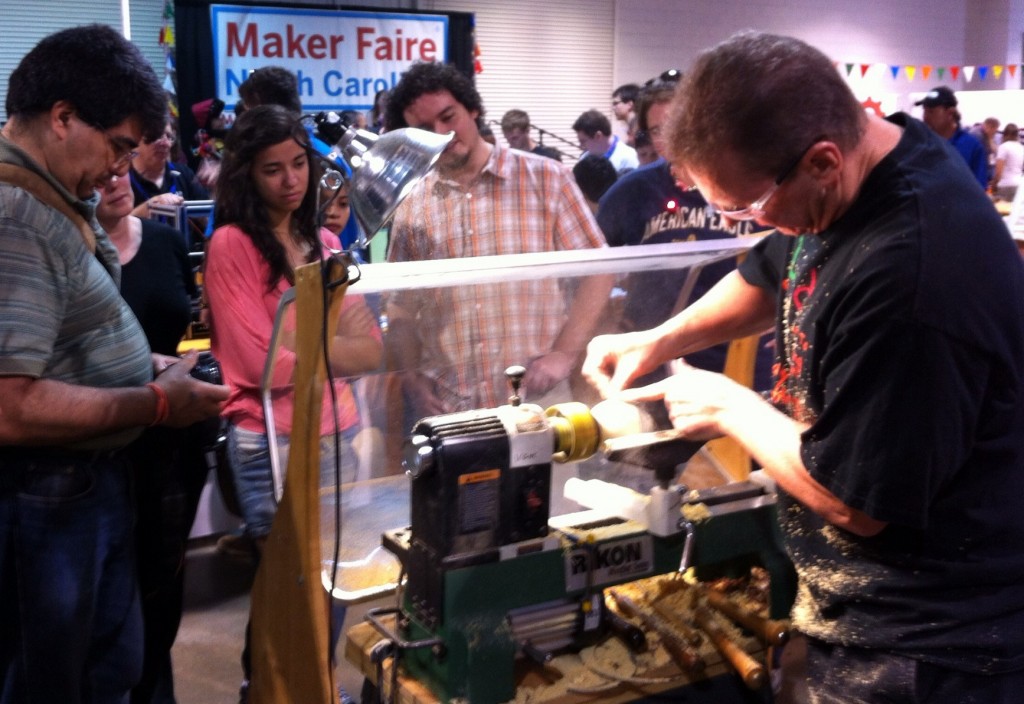 Maker Faire Event - NC Fairgrounds - Chris Demonstrating