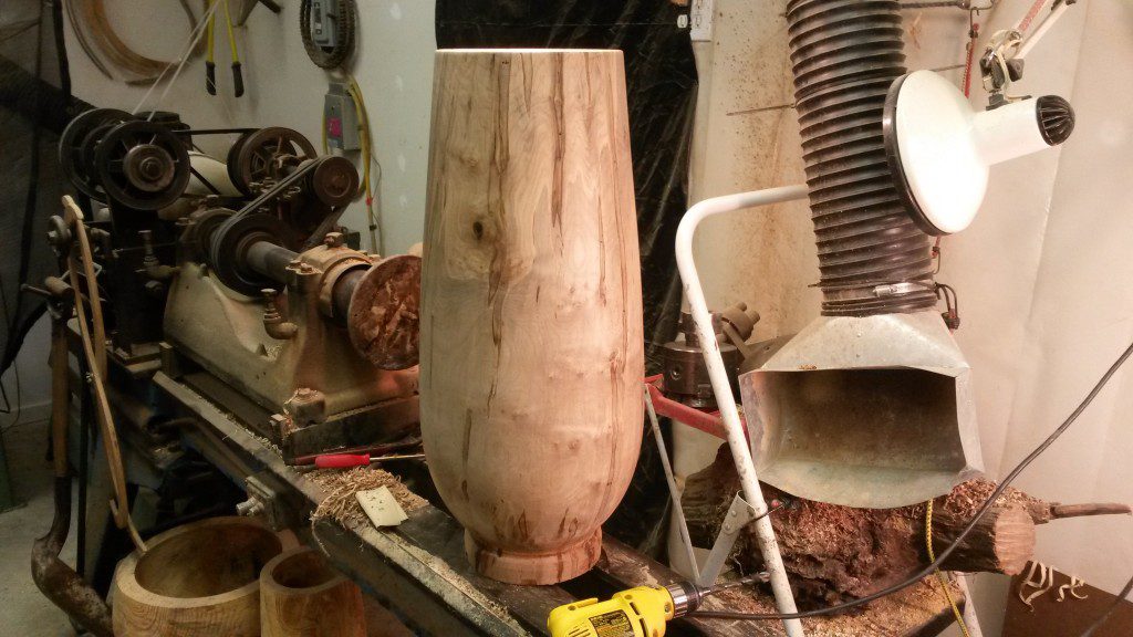 Ambrosia Maple 13" x 28" in progress