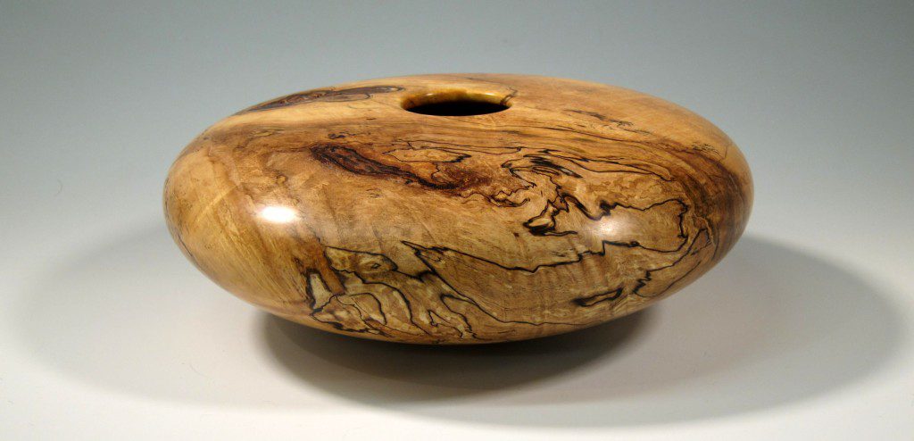 Chris Boerner - Spalted Maple Hollow Vessel 12" x 6"